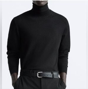 Zara men's black turtleneck